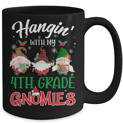 Hangin With My 4th Grade Gnomies Christmas Teacher Buffalo Mug Coffee Mug | Teecentury.com