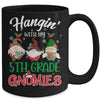 Hangin With My 5th Grade Gnomies Christmas Teacher Buffalo Mug Coffee Mug | Teecentury.com