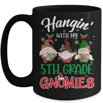 Hangin With My 5th Grade Gnomies Christmas Teacher Buffalo Mug Coffee Mug | Teecentury.com