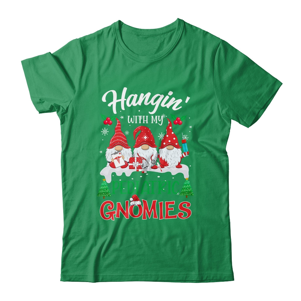 Hangin' With My Pediatric Gnomies Nurse Christmas Santa Hat T-Shirt & Sweatshirt | Teecentury.com