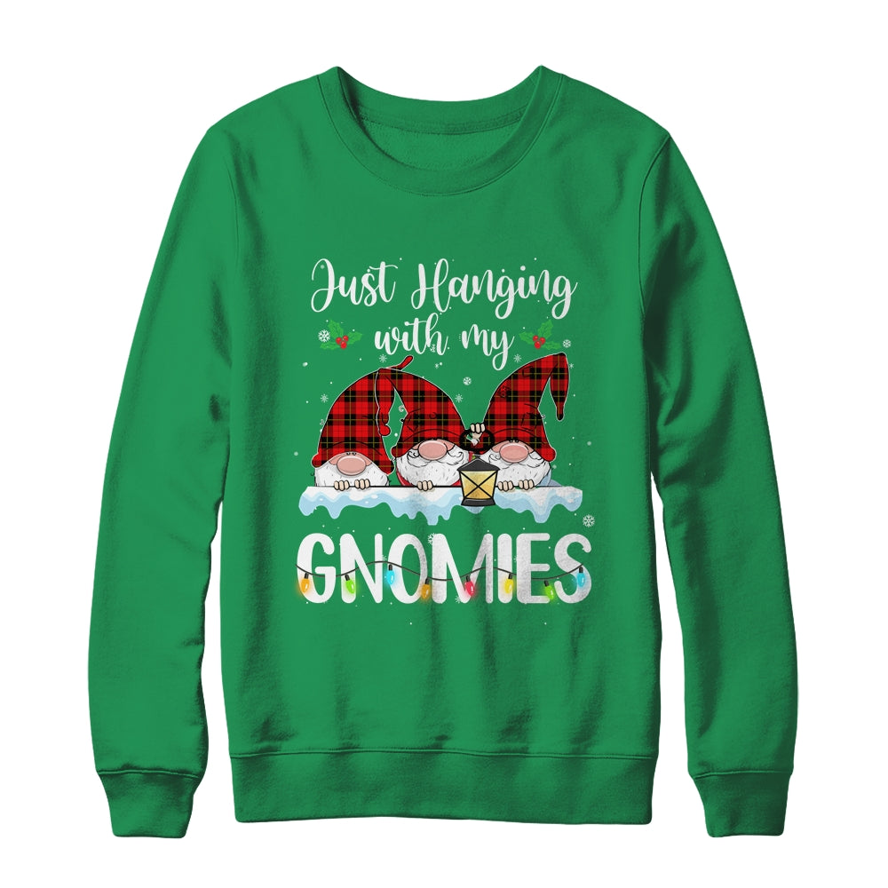 Hanging With My Gnomies Christmas Santa Gnome Xmas Tree T-Shirt & Sweatshirt | Teecentury.com
