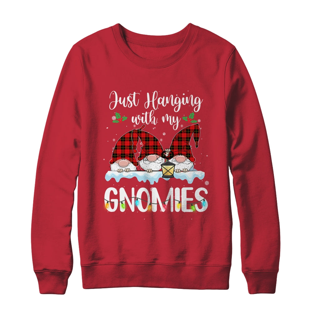Hanging With My Gnomies Christmas Santa Gnome Xmas Tree T-Shirt & Sweatshirt | Teecentury.com