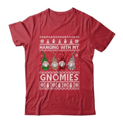 Hanging With My Gnomies Cute Gnomes Christmas Ugly T-Shirt & Sweatshirt | Teecentury.com