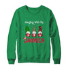 Hanging With My Gnomies Nordic Santa Gnome Christmas Pajama T-Shirt & Sweatshirt | Teecentury.com