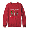 Hanging With My Gnomies Nordic Santa Gnome Christmas Pajama T-Shirt & Sweatshirt | Teecentury.com