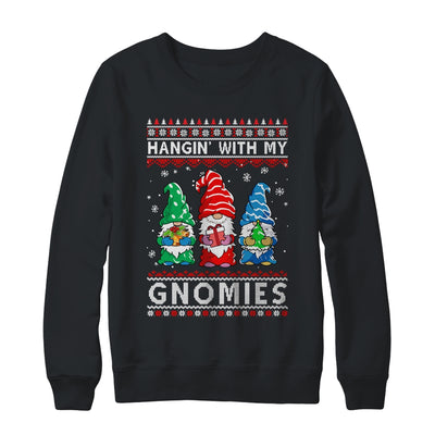 Hanging With My Gnomies Santa Ugly Christmas Xmas T-Shirt & Sweatshirt | Teecentury.com