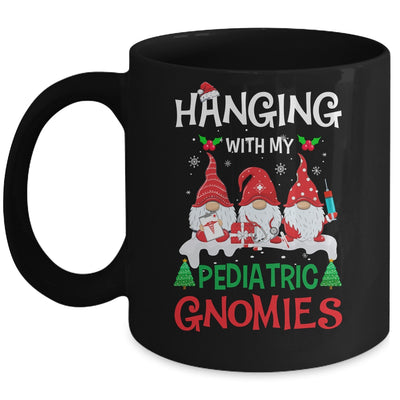 Hanging With My Pediatric Gnomies Nurse Christmas Santa Hat Mug Coffee Mug | Teecentury.com