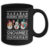 Hanging With My Snowmies Snowman Ugly Christmas Mug Coffee Mug | Teecentury.com