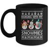 Hanging With My Snowmies Snowman Ugly Christmas Mug Coffee Mug | Teecentury.com