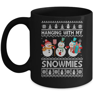 Hanging With My Snowmies Snowman Ugly Christmas Mug Coffee Mug | Teecentury.com