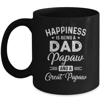 Happiness Is Being A Dad Papaw And Great Papaw Mug Coffee Mug | Teecentury.com