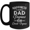 Happiness Is Being A Dad Papaw And Great Papaw Mug Coffee Mug | Teecentury.com