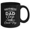 Happiness Is Being A Dad Pop And Great Pop Mug Coffee Mug | Teecentury.com