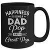 Happiness Is Being A Dad Pop And Great Pop Mug Coffee Mug | Teecentury.com