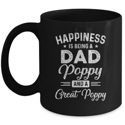 Happiness Is Being A Dad Poppy And Great Poppy Mug Coffee Mug | Teecentury.com