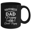 Happiness Is Being A Dad Poppy And Great Poppy Mug Coffee Mug | Teecentury.com