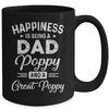 Happiness Is Being A Dad Poppy And Great Poppy Mug Coffee Mug | Teecentury.com