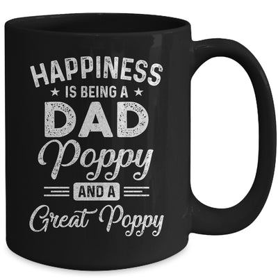 Happiness Is Being A Dad Poppy And Great Poppy Mug Coffee Mug | Teecentury.com