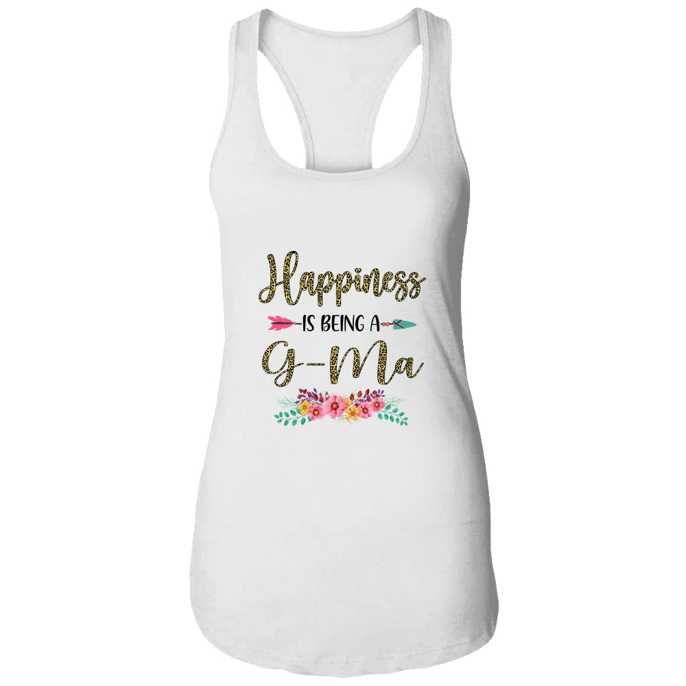 Happiness Is Being A G-Ma For Women Leopard Mothers Day T-Shirt & Tank Top | Teecentury.com
