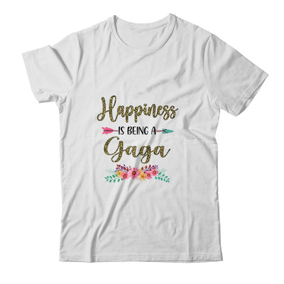 Happiness Is Being A Gaga For Women Leopard Mothers Day T-Shirt & Tank Top | Teecentury.com