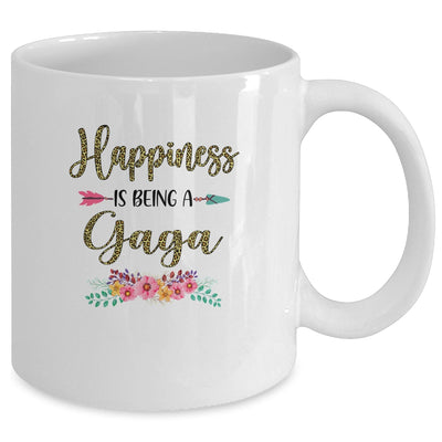 Happiness Is Being A Gaga For Women Leopard Mothers Day Mug Coffee Mug | Teecentury.com