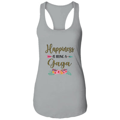 Happiness Is Being A Gaga For Women Leopard Mothers Day T-Shirt & Tank Top | Teecentury.com