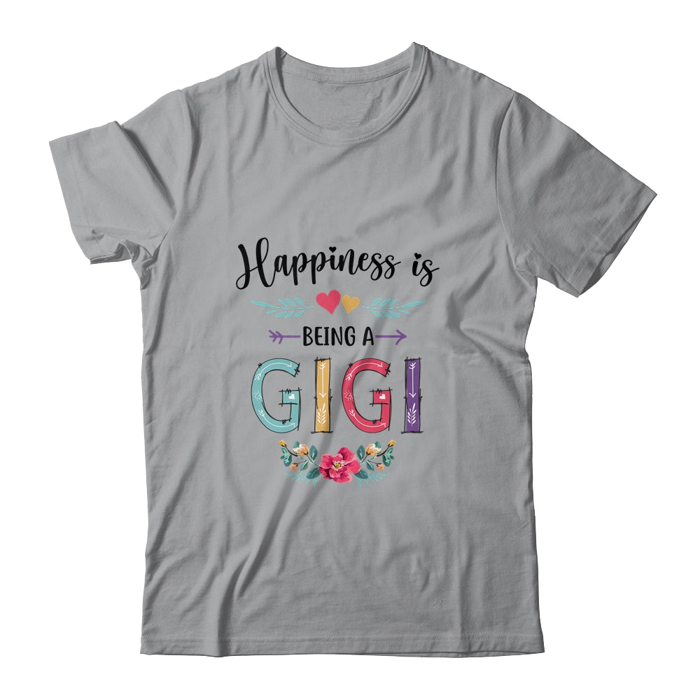 Happiness Is Being A Gigi For The First Time Mothers Day T-Shirt & Hoodie | Teecentury.com