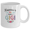 Happiness Is Being A Gigi For The First Time Mothers Day Mug Coffee Mug | Teecentury.com
