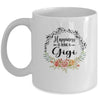 Happiness Is Being A Gigi The First Time Mothers Day Mug Coffee Mug | Teecentury.com