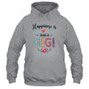 Happiness Is Being A Gigi For The First Time Mothers Day T-Shirt & Hoodie | Teecentury.com