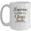 Happiness Is Being A Gigi For Women Leopard Mothers Day Mug Coffee Mug | Teecentury.com