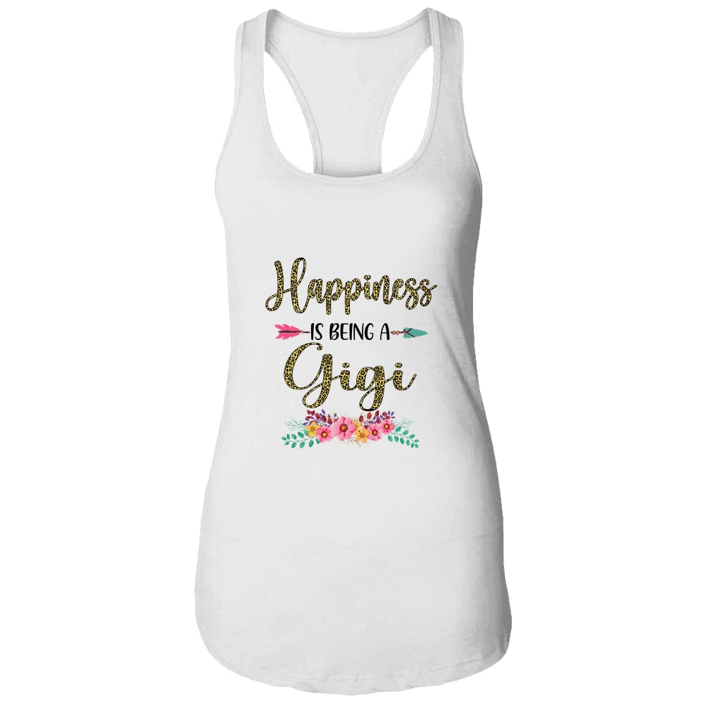 Happiness Is Being A Gigi For Women Leopard Mothers Day T-Shirt & Tank Top | Teecentury.com