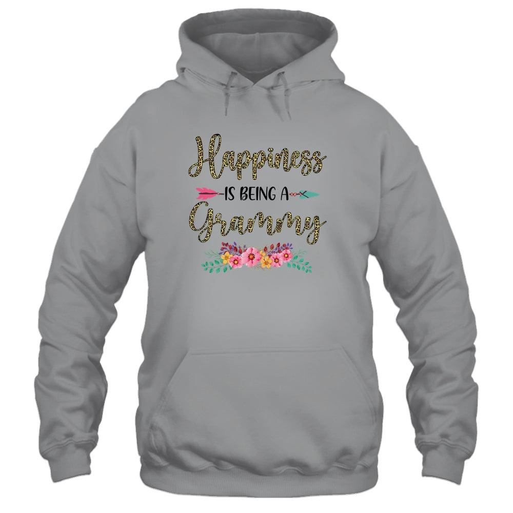 Happiness Is Being A Grammy For Women Leopard Mothers Day T-Shirt & Tank Top | Teecentury.com