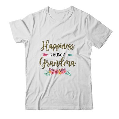 Happiness Is Being A Grandma For Women Leopard Mothers Day T-Shirt & Tank Top | Teecentury.com