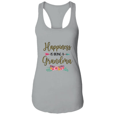 Happiness Is Being A Grandma For Women Leopard Mothers Day T-Shirt & Tank Top | Teecentury.com