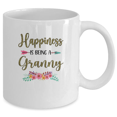 Happiness Is Being A Granny For Women Leopard Mothers Day Mug Coffee Mug | Teecentury.com