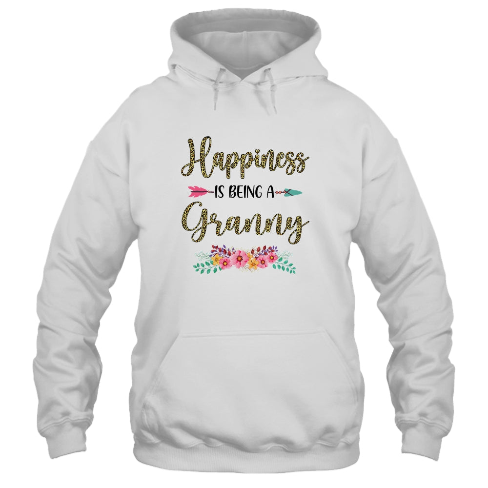Happiness Is Being A Granny For Women Leopard Mothers Day T-Shirt & Tank Top | Teecentury.com