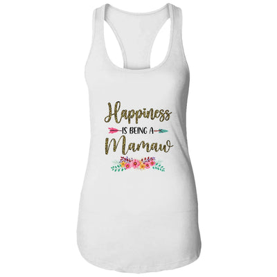 Happiness Is Being A Mamaw For Women Leopard Mothers Day T-Shirt & Tank Top | Teecentury.com