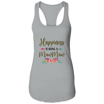 Happiness Is Being A MawMaw For Women Leopard Mothers Day T-Shirt & Tank Top | Teecentury.com