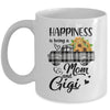 Happiness Is Being A Mom And Gigi Sunflower Mug Coffee Mug | Teecentury.com
