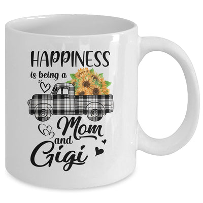 Happiness Is Being A Mom And Gigi Sunflower Mug Coffee Mug | Teecentury.com