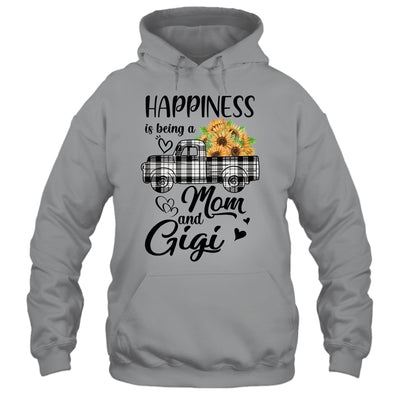 Happiness Is Being A Mom And Gigi Sunflower T-Shirt & Hoodie | Teecentury.com