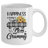 Happiness Is Being A Mom And Grammy Sunflower Mug Coffee Mug | Teecentury.com