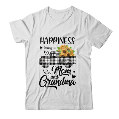 Happiness Is Being A Mom And Grandma Sunflower T-Shirt & Hoodie | Teecentury.com