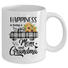 Happiness Is Being A Mom And Grandma Sunflower Mug Coffee Mug | Teecentury.com