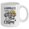 Happiness Is Being A Mom And Granny Sunflower Mug Coffee Mug | Teecentury.com