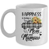 Happiness Is Being A Mom And Mamaw Sunflower Mug Coffee Mug | Teecentury.com