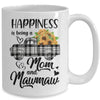 Happiness Is Being A Mom And MawMaw Sunflower Mug Coffee Mug | Teecentury.com