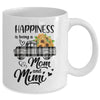 Happiness Is Being A Mom And Mimi Sunflower Mug Coffee Mug | Teecentury.com