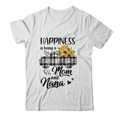 Happiness Is Being A Mom And Nana Sunflower T-Shirt & Hoodie | Teecentury.com